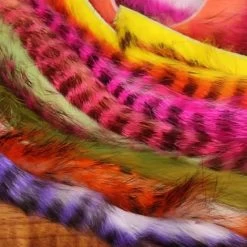 Funky Black Barred Rabbit Zonker - Funky Fly Tying