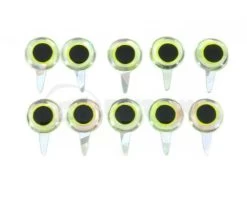 Funky Chartreuse/Mirage Tab Eyes 3D - Funky Fly Tying