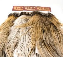 Whiting Coq De Leon Silver Rooster Saddle - Funky Fly Tying