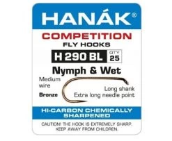 Hanak 290BL Nymph & Wet Hook Long Shank - Funky Fly Tying