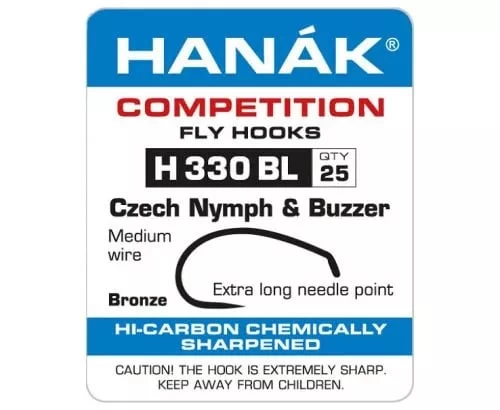 Hanak 330BL Czech Nymph And Buzzer Hook - Funky Fly Tying - Image 2