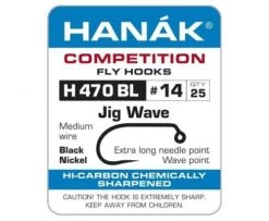 Hanak 470BL Wave Jig Hook - Funky Fly Tying