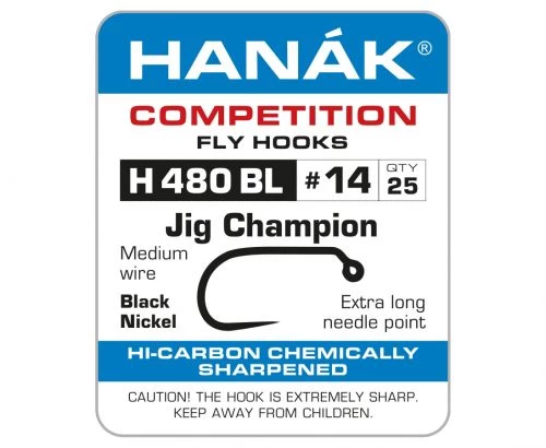 Hanak 480BL Jig Champion Hook - Funky Fly Tying