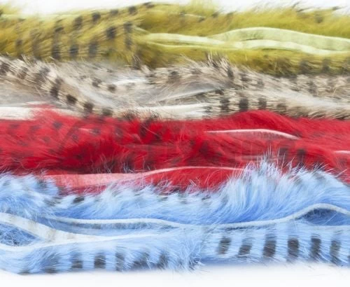 Hareline Barred Rabbit Strips - Funky Fly Tying - Image 2