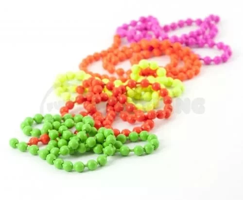 Hareline Fluoro Chain Bead Eyes - Funky Fly Tying - Image 2