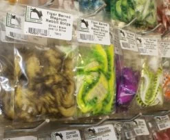 Hareline Tiger Barred Rabbit Zonker Strips - Funky Fly Tying