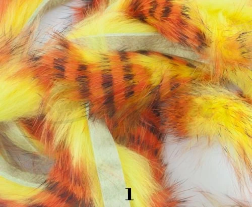 Hareline Tiger Barred Rabbit Zonker Strips - Funky Fly Tying - Image 4