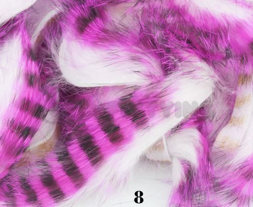 Hareline Tiger Barred Rabbit Zonker Strips - Funky Fly Tying - Image 17