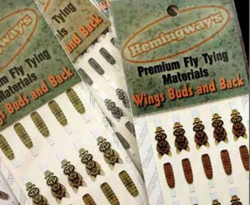 Hemingway's Mayfly Wing Buds & Back - Funky Fly Tying