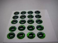 Funky Holographic Green 3D Eyes - Funky Fly Tying