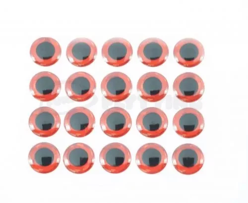 Funky Holographic Red 3D Eyes - Funky Fly Tying
