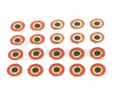 Funky Realistic Sunburst Tape Eyes - Funky Fly Tying