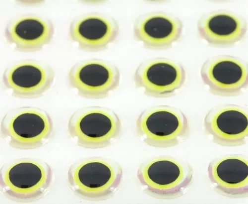 Funky Shimmer Eyes Chartreuse - Funky Fly Tying - Image 2