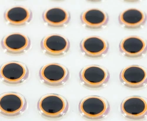 Funky Shimmer Eyes Hot Orange - Funky Fly Tying - Image 2