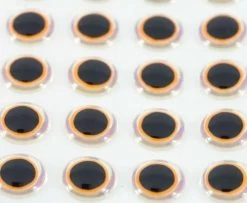 Funky Shimmer Eyes Hot Orange - Funky Fly Tying