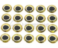 Funky Ultra 3D Gold/Silver Eyes - Funky Fly Tying