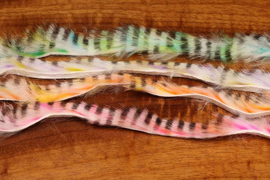 Hareline Black Barred Groovy Bunny - Funky Fly Tying
